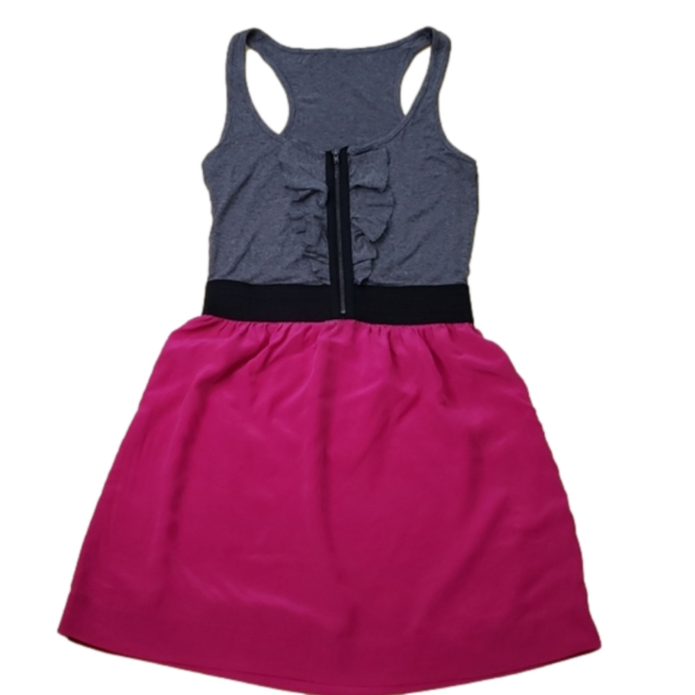 Grey Pink Summer Dress
